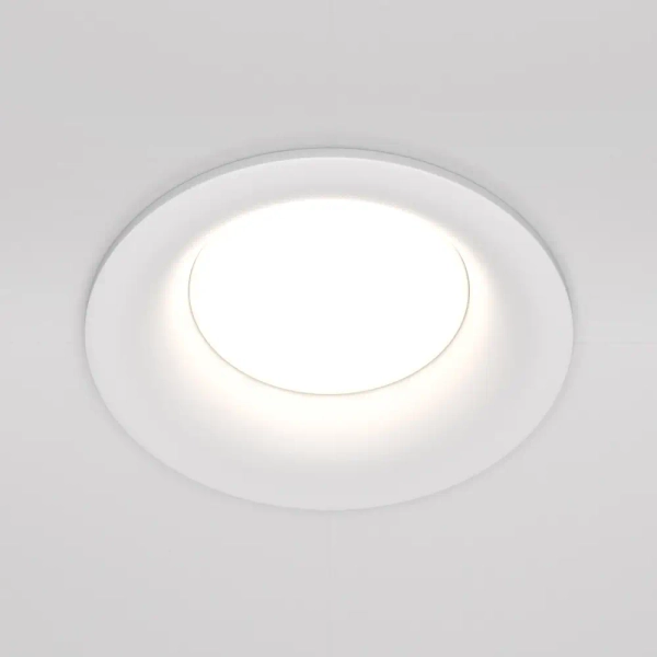 Okrągła lampa do zabudowy Slim DL027-2-01W kuchenna biała