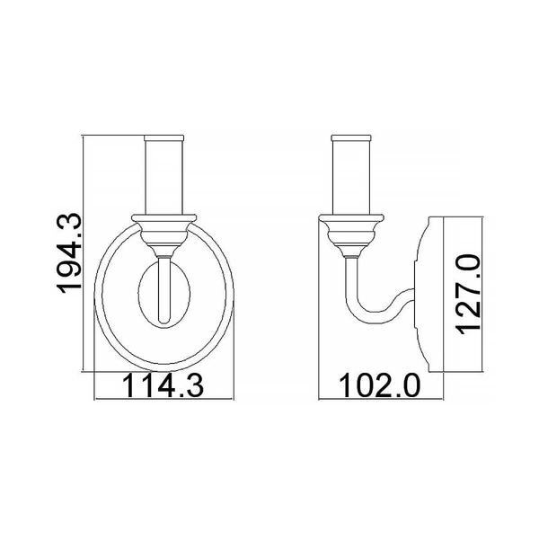 Świecznikowy kinkiet Hartsville FE-HARTSVILLE1 Feiss metal drewniany