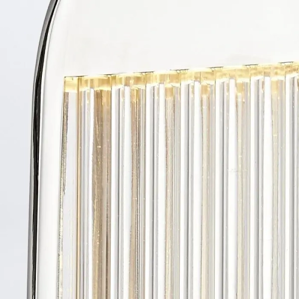 Żebrowana lampa ścienna Palais QN-PALAIS-WM-PN LED 17W 3000K nikiel