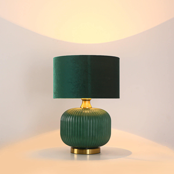 Lampka stolikowa do salonu Tamiza LP-1515/1T small green zielona złota