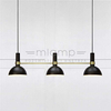 LAMPA wisząca LARRY 106971 Markslojd metalowa OPRAWA zwis kopuły belka mosiądz czarna