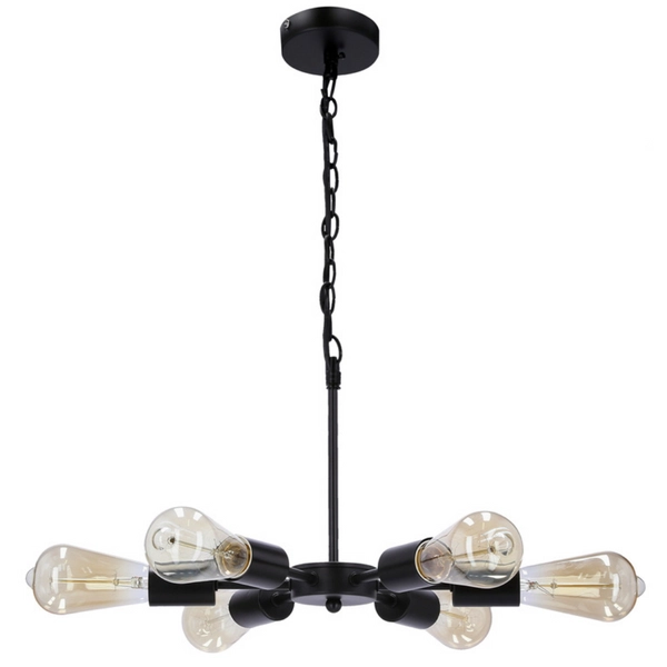 Zwis do salonu Sparta 36-09395 Candellux gwiazda loft czarny