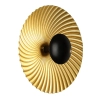 Ryflowana ścienna lampa Sola LP-0105/1W GD okragła do salonu złoty czarny