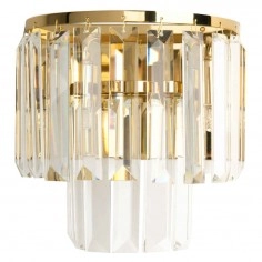 Kryształowy kinkiet MONACO W0288 Maxlight glamour do jadalni złoty