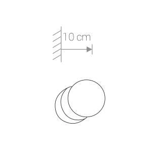 Kinkiet LAMPA ścienna BRAZOS 6948 Nowodvorski szklana OPRAWA kula do łazienki IP44 chrom