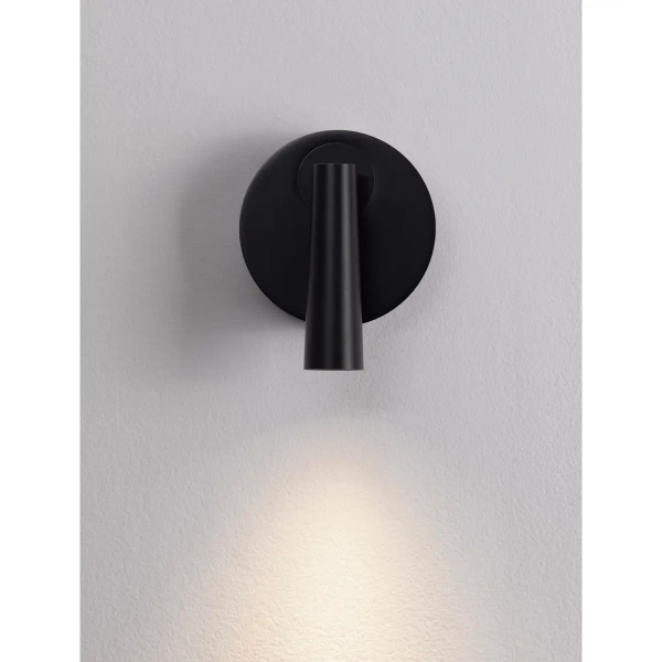 Metalowa lampa ścienna LAVONTO LE45529 LED 3W 3000K tuba czarna