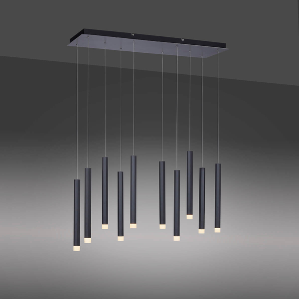Zawieszana lampa nad wyspę BRUNO 15206-18 LED 52W 3000K sople czarny
