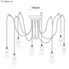 Minimalistyczna lampa wisząca Spider ABR-SPIDER-6XE27 Abruzzo czarna