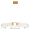Wisząca lampa do salonu MAIRANA LE44617 LED 45W 3000K marmurowa biała złota