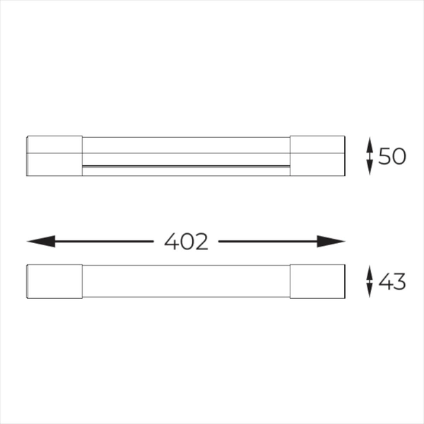 Lampa na ścianę Parks W200526301 Zumaline LED 3,7W 3000K IP44 chrom
