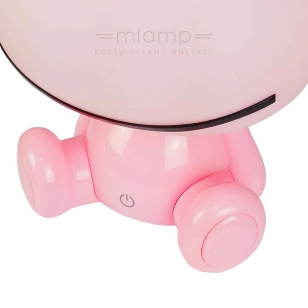 Nocna lampa stołowa ŻABKA 307675 Polux LED 2,5W 3000K dziecięca różowa