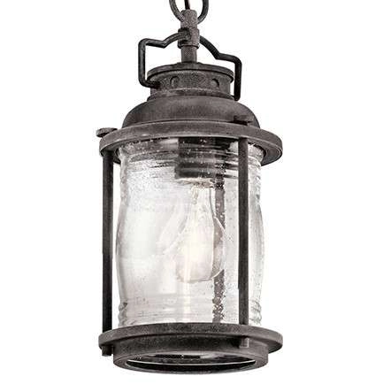 LAMPA ogrodowa KL-ASHLANDBAY8-S Elstead KICHLER wisząca OPRAWA metalowy ZWIS na łańcuchu outdoor IP44 cynk przezroczysty