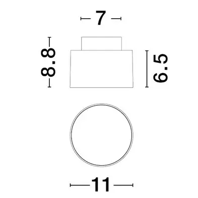 Sufitowa lampa metalowa DESARTO LE45507 LED 16W 3000K spot złoty