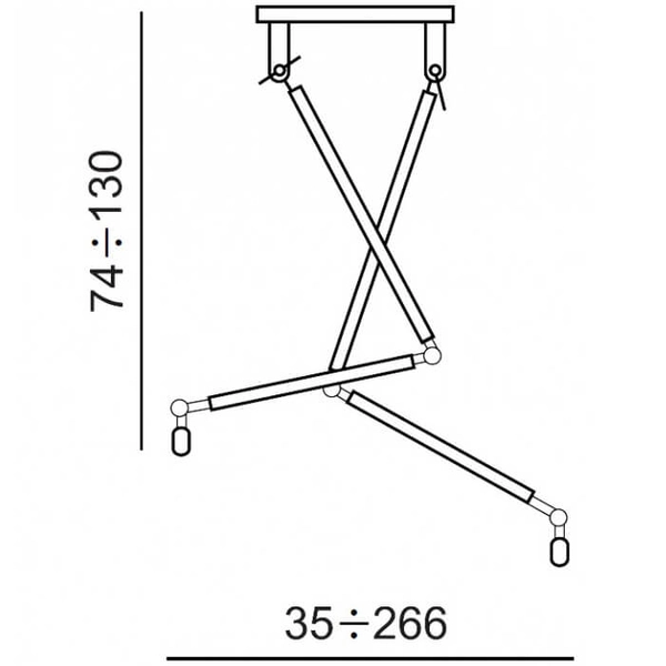 2-płomienna lampa wisząca Zyta do jadalni czarna biała
