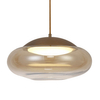 Skandynawska lampa wisząca Helena LED 23W 3000k do holu mosiądz