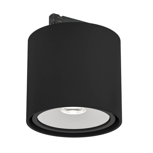 LAMPA sufitowa Neo Nero Mobile Track+UFO BI Orlicki Design metalowa OPRAWA do systemu szynowego 1-fazowego czarna biała
