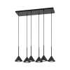 Wielopunktowa lampa wisząca CONO 10306 stożkowa czarny