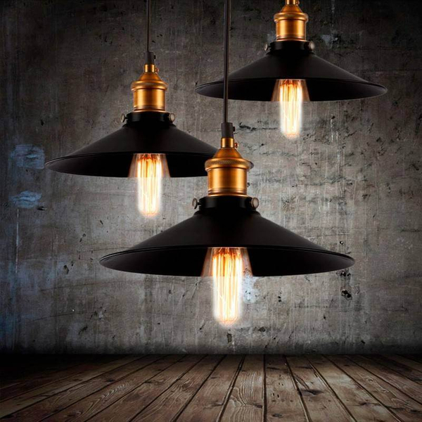 Kaskadowa lampa wisząca Retro ABR-LWRT-3xE27 Abruzzo czarna złota
