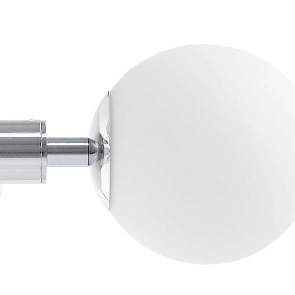Sufitowa LAMPA modernistyczna CUMULUS 3 10755803 Kaspa metalowa OPRAWA plafon szklane kule balls molekuły chrom biała