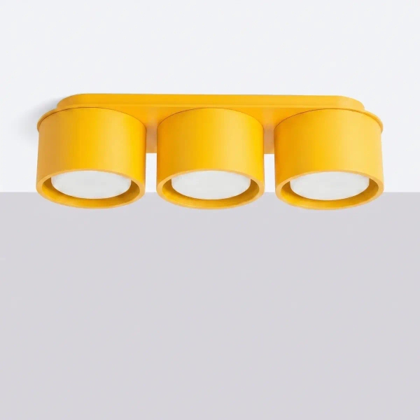 Potrójna lampa sufitowa MODO żółta SL.2476 3xGx53 do kuchni