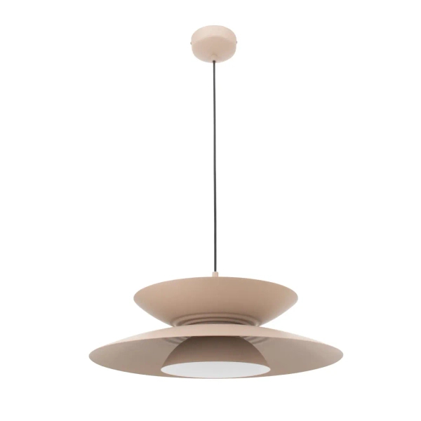 Salonowa lampa wisząca MAYUMI P0698 kaszmirowa metalowa LED 12W 3000K nad stół