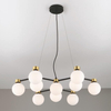 Kulista lampa wisząca do salonu CAMINOS LE44543 złoty czarny biały