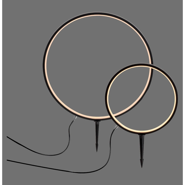 Tarasowy naświetlacz ZIRKULU 1951X-SET LED 2,2W 3000K IP65 koło czarny