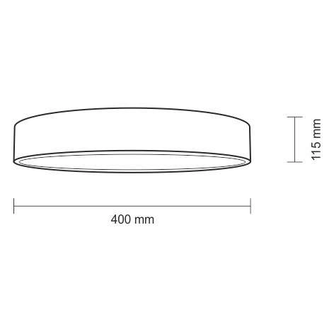 Plafon LAMPA sufitowa BUNGO 1155 Shilo okrągła OPRAWA metalowa czarna
