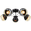 Loftowa LAMPA sufitowa 1018/5 8C Elem metalowa OPRAWA szklane kule chrom