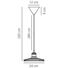 Szklana lampa wisząca TORINA 2213183000 nad stół przezroczysta