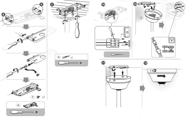 Sufitowy wentylator Ferro 0310 wiatrak nad łóżko do sypialni biały