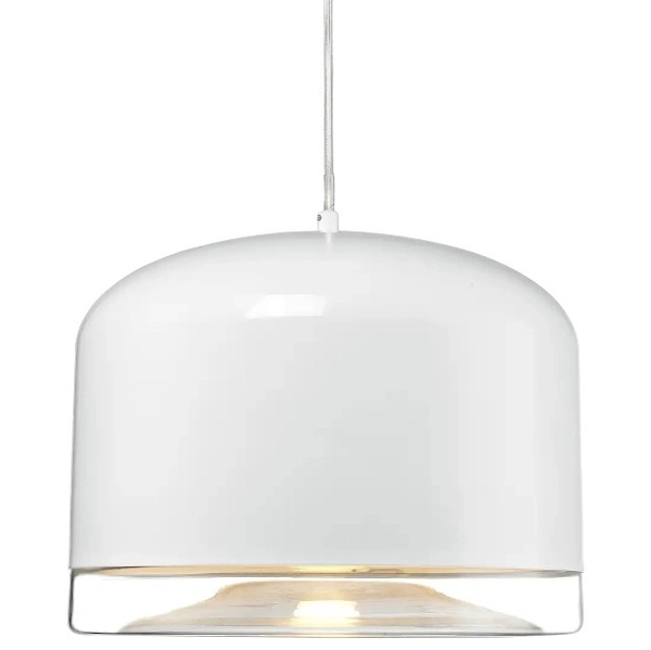 Nowoczesna LAMPA wisząca TRONDHEIM P01086WH Cosmolight metalowa kopuła zwis biały