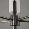 Wisząca lampa abażurowa DARLING ST-9501-5 BLACK czarny biały