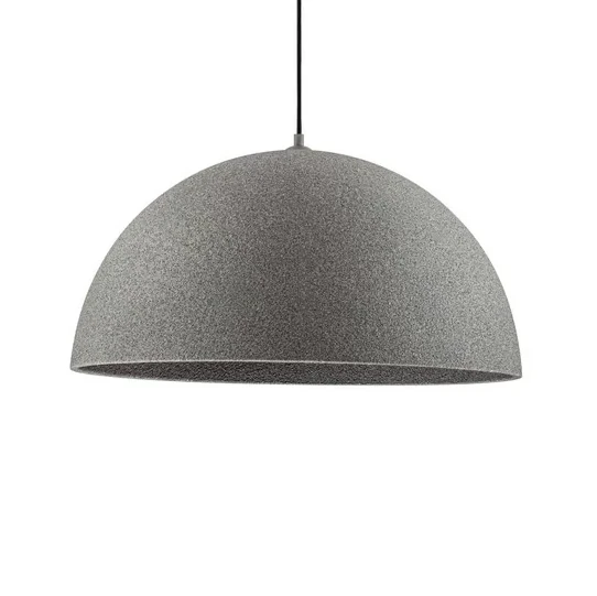 Kopułowa wisząca lampa NAVIRTA LE45343 japandi nad wyspę szara