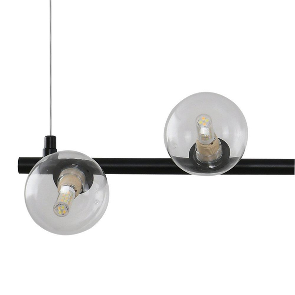 Podwieszana lampa nad stół Simply SMP0096-6 Step balls czarna