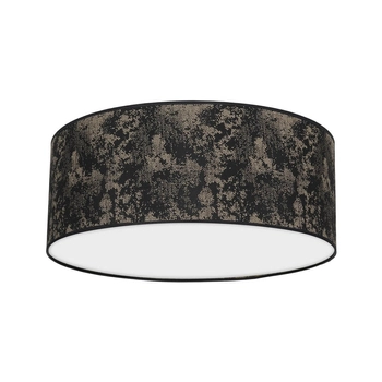 Nasufitowa lampa nowoczesna Satino z abażurem czarna złota