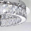 Plafon glamour Swayze 61340 Endon ring LED 16W 3000K okrągły kryształy chrom