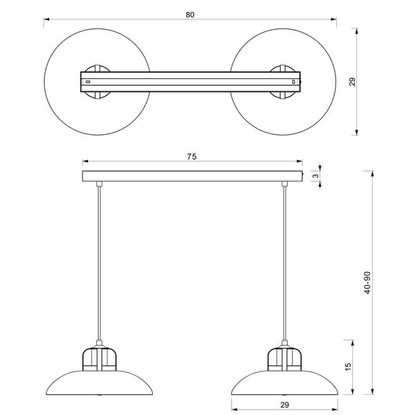 Industrialna lampa wisząca Felix do jadalni zielona złota
