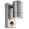 Lampa na elewację z czujnikiem ruchu Palin PIR 101351 tuba IP65 srebrna