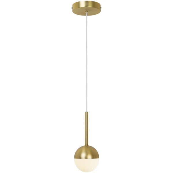 Kulista lampa wisząca do salonu CONTINA 2113153035 mosiądz