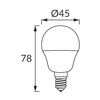 Klasyczna żarówka Ulke 03666 Ideus E27 6W 4100K 590lm biała