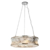 Okrągła lampa wisząca L&-1104528 crystal srebrny przezroczysty