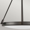Industrialna lampa wisząca Collier HK-COLLIER-P-BX na łańcuchu czarna