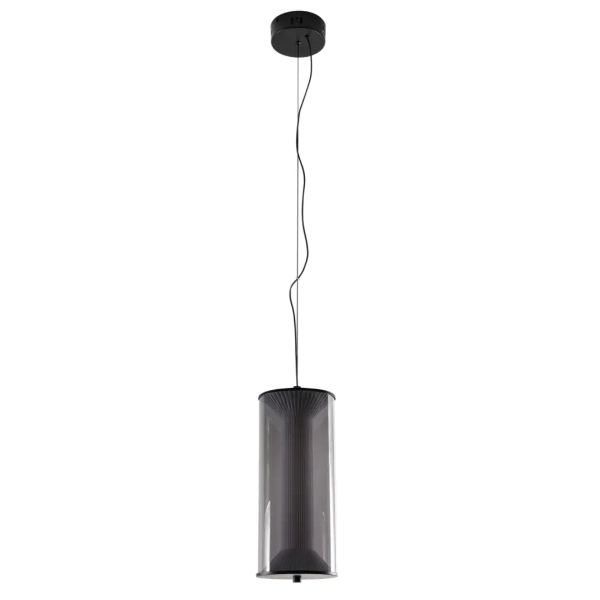 Zwisająca szklana lampa Aeris LP-2137/1P SM LED 16W CCT przydymniona czarny