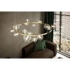Molekułowa wisząca lampa ALURE złota MSE1501100498 15xG9 szklane kule