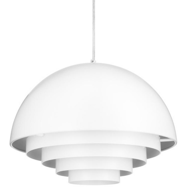 Lampa wisząca Diverso ST-10055P white Step kopuła nad stół biała