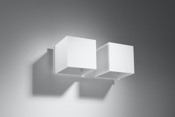 Kinkiet LAMPA ścienna SL.0656 loftowa OPRAWA metalowe kostki cubes białe