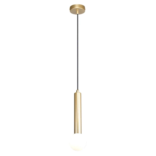 Wisząca lampa sopel Filano PND-33574-1-GD metalowa tuba złota