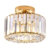 Kryształowa lampa sufitowa Vetro LP-2910/1C GD okrągła złoty