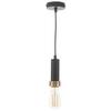 Zwisowa lampa SP6522+AIS6503 Dar Lighting z abażurem czarna różowa